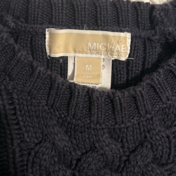 MICHAEL Michael Kors Black Cable Knit Sweater - Picture 2 of 2